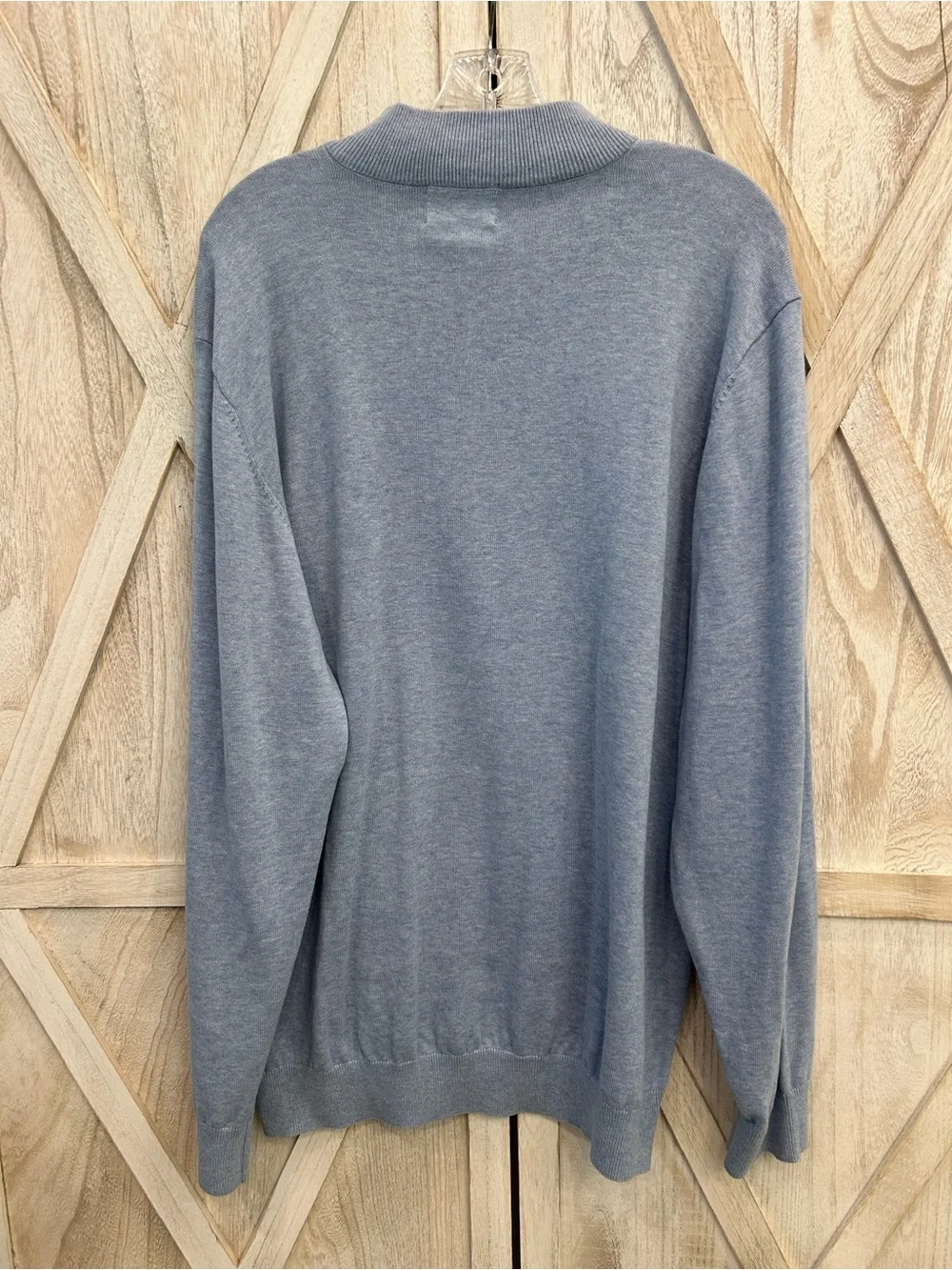 Vineyard Vines Men’s Dusty Blue Half-Zip Sweater